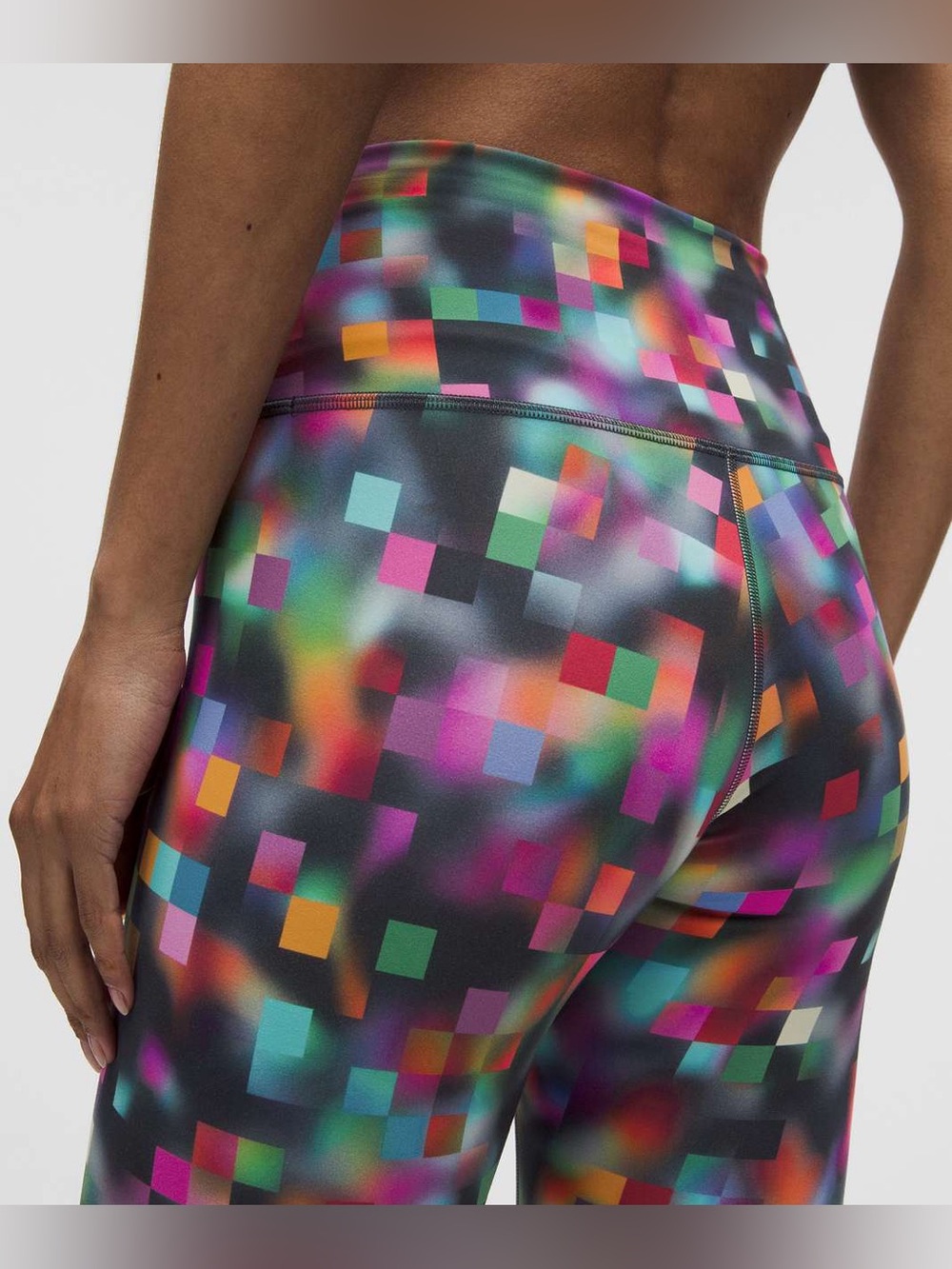 Lululemon Wunder Train Panel High-Rise Tight 25" *Pride Pixel Rainbow 4 Small
